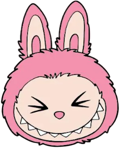 Happy Labubu emoji character option