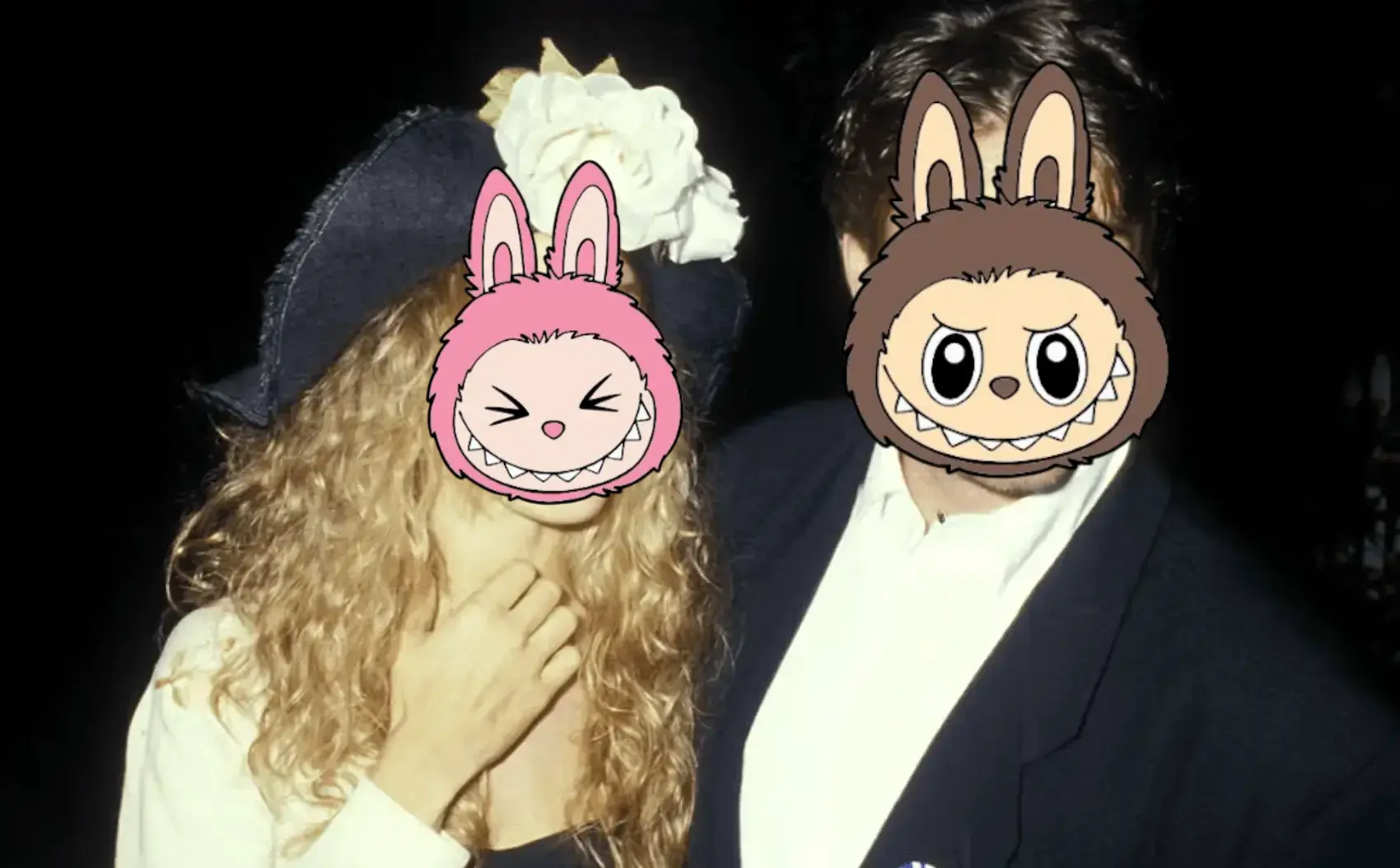 Mask Face with Labubu Emoji